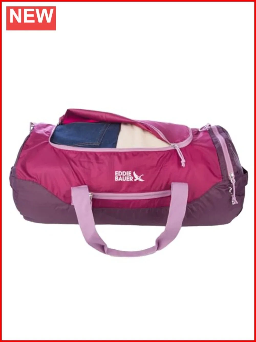 Stowaway Packable Duffel Bag 45L Lightweight Ripstop Polyester Travel Foldable